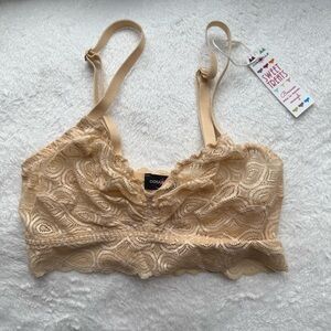 Cosabella Infinity Sweet Treats Vneck Bralette in Blush